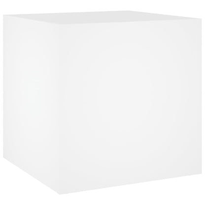 vidaXL Jardinière blanc 40x40x40 cm bois d'ingénierie