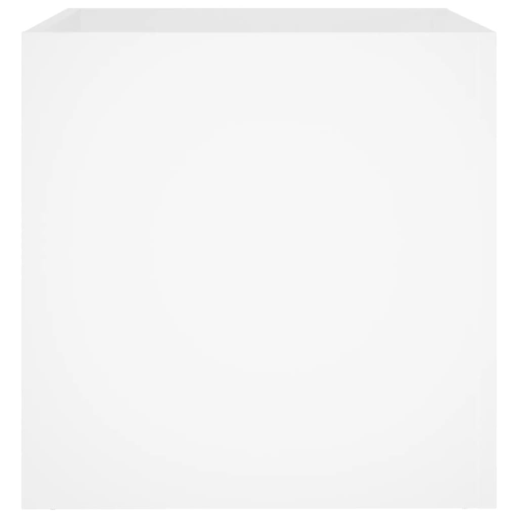 vidaXL Jardinière blanc 40x40x40 cm bois d'ingénierie