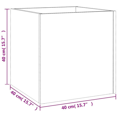 vidaXL Jardinière noire 40x40x40 cm Bois d'ingénierie