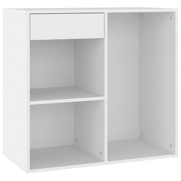 vidaXL Meuble de maquillage Blanc 80x40x75 cm Bois d'ingénierie