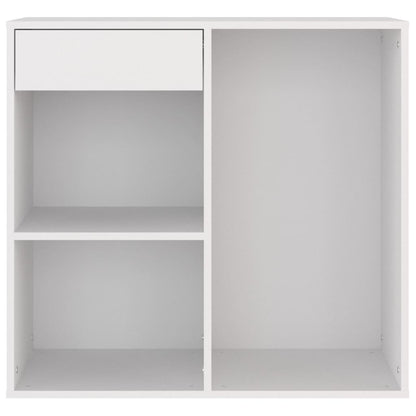 vidaXL Meuble de maquillage Blanc 80x40x75 cm Bois d'ingénierie