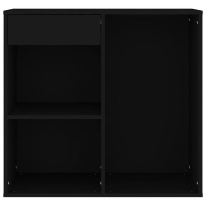 vidaXL Kosmetikschrank Schwarz 80x40x75 cm Holzwerkstoff
