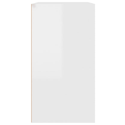 vidaXL Kosmetikschrank Hochglanz-Weiß 80x40x75 cm Holzwerkstoff