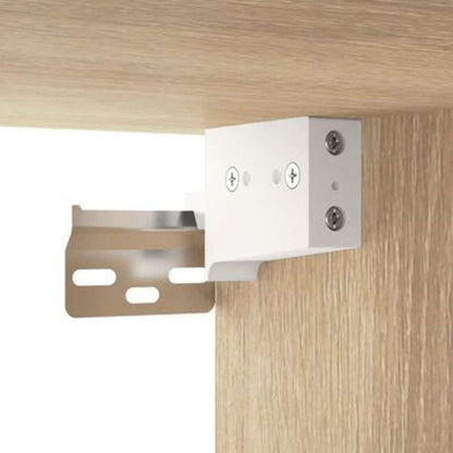 vidaXL Spiegelschrank mit LED Sonoma-Eiche 76x15x55 cm