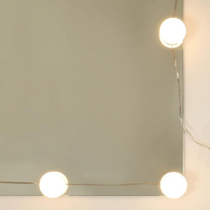vidaXL Spiegelschrank mit LED Sonoma-Eiche 76x15x55 cm