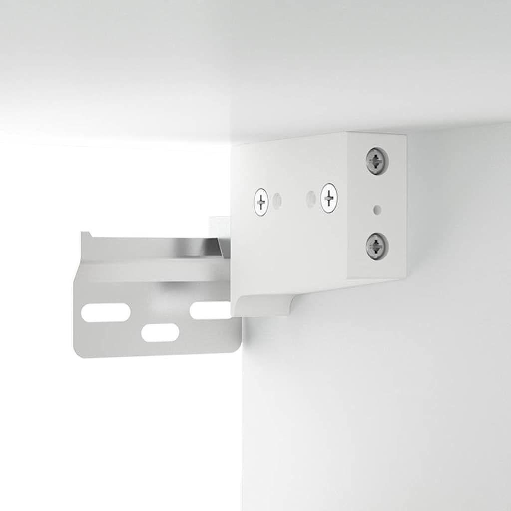 vidaXL Armoire de toilette avec LED Blanc 91x15x76,5 cm