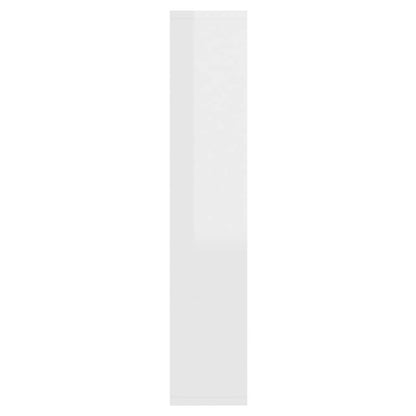 vidaXL Armoire de toilette avec LED Blanc brillant 91x15x76,5 cm
