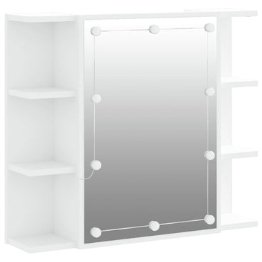 vidaXL Armoire de toilette à LED Blanc 70x16,5x60 cm