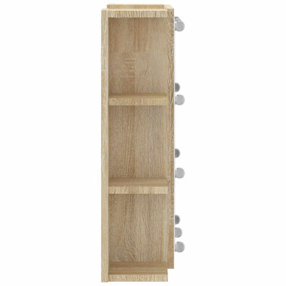 vidaXL Armoire de toilette avec LED Chêne Sonoma 70x16,5x60 cm