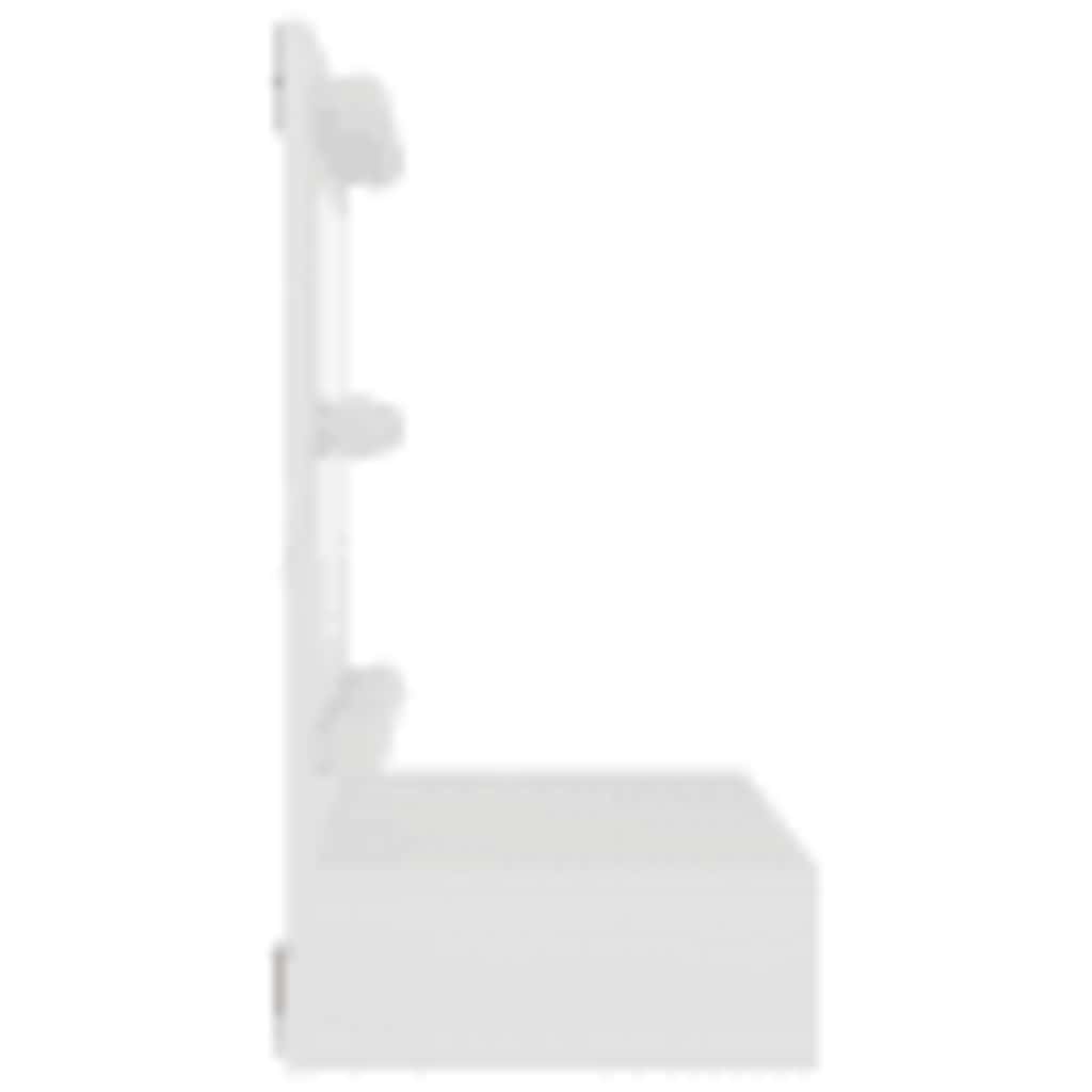 Spiegelschrank mit LED Weiß 60x31,5x62 cm