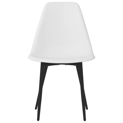 vidaXL Chaises de salle à manger 4 pcs Blanc PP
