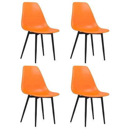 vidaXL Chaises de salle à manger 4 pcs Orange PP