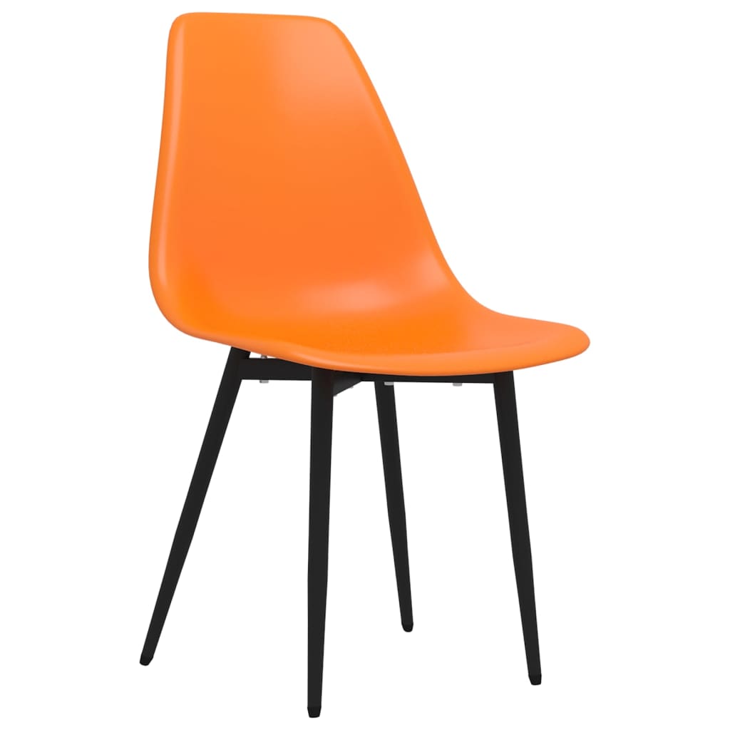 vidaXL Chaises de salle à manger 4 pcs Orange PP