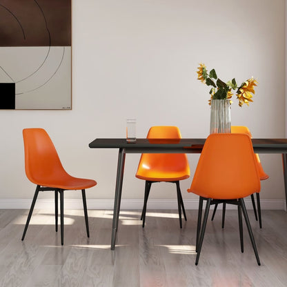 vidaXL Chaises de salle à manger 4 pcs Orange PP