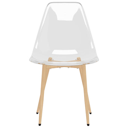 vidaXL Chaises de salle à manger 2 pcs Transparent PET