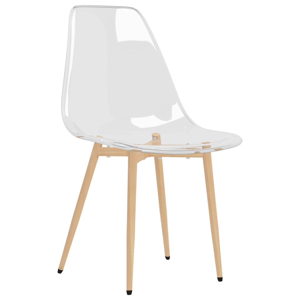 vidaXL Chaises de salle à manger 4 pcs Transparent PET