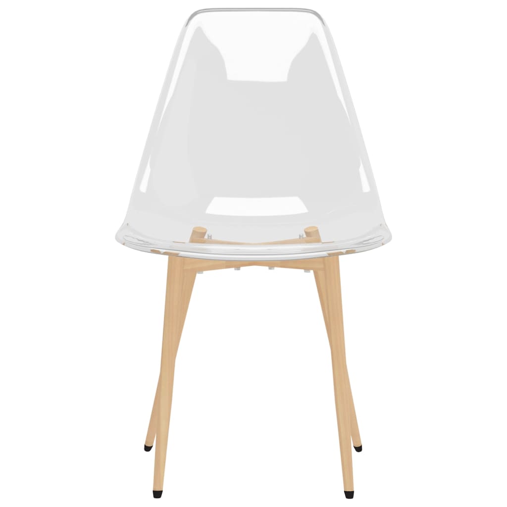 vidaXL Chaises de salle à manger 4 pcs Transparent PET