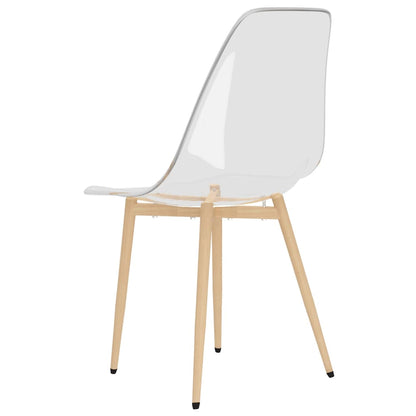 vidaXL Chaises de salle à manger 4 pcs Transparent PET
