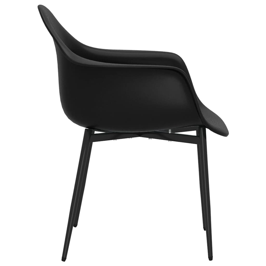 vidaXL Esszimmerstühle 4 Stk. Schwarz PP
