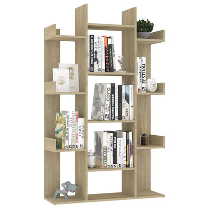 vidaXL Bibliothèque chêne sonoma 86x25,5x140 cm bois d'ingénierie