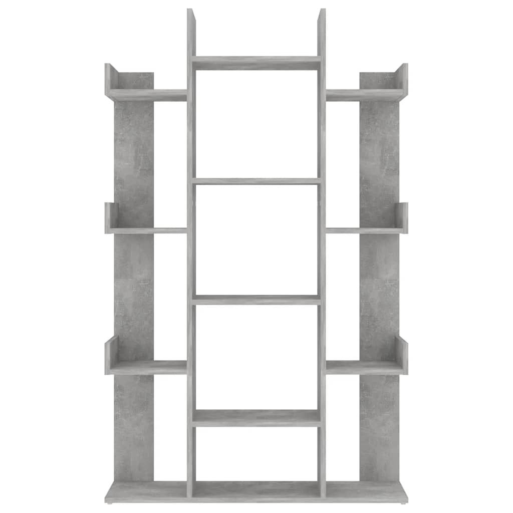 vidaXL Bücherregal Betongrau 86x25,5x140 cm Holzwerkstoff