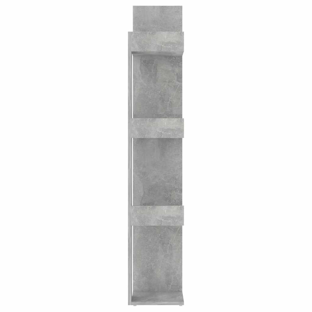 vidaXL Bücherregal Betongrau 86x25,5x140 cm Holzwerkstoff
