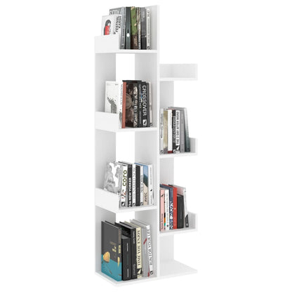 vidaXL Bücherregal Weiß 48x25,5x140 cm Holzwerkstoff