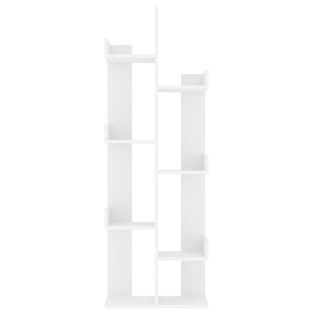 vidaXL Bücherregal Weiß 48x25,5x140 cm Holzwerkstoff