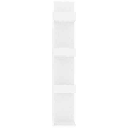 vidaXL Bücherregal Weiß 48x25,5x140 cm Holzwerkstoff