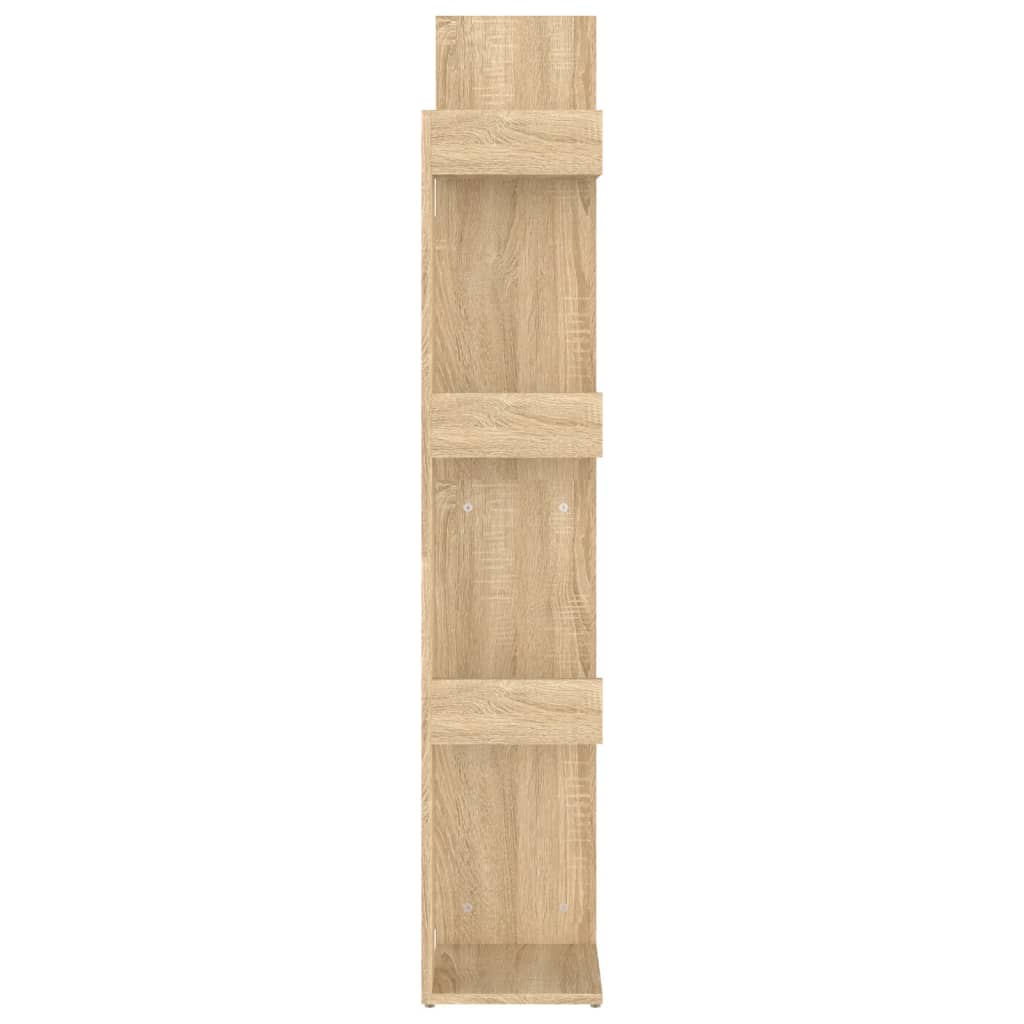 vidaXL Bücherregal Sonoma-Eiche 48x25,5x140 cm Holzwerkstoff