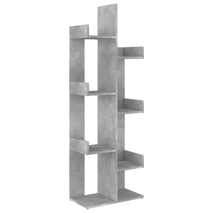 vidaXL Bibliothèque gris béton 48x25,5x140 cm Bois d'ingénierie
