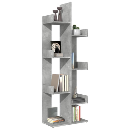 vidaXL Bibliothèque gris béton 48x25,5x140 cm Bois d'ingénierie