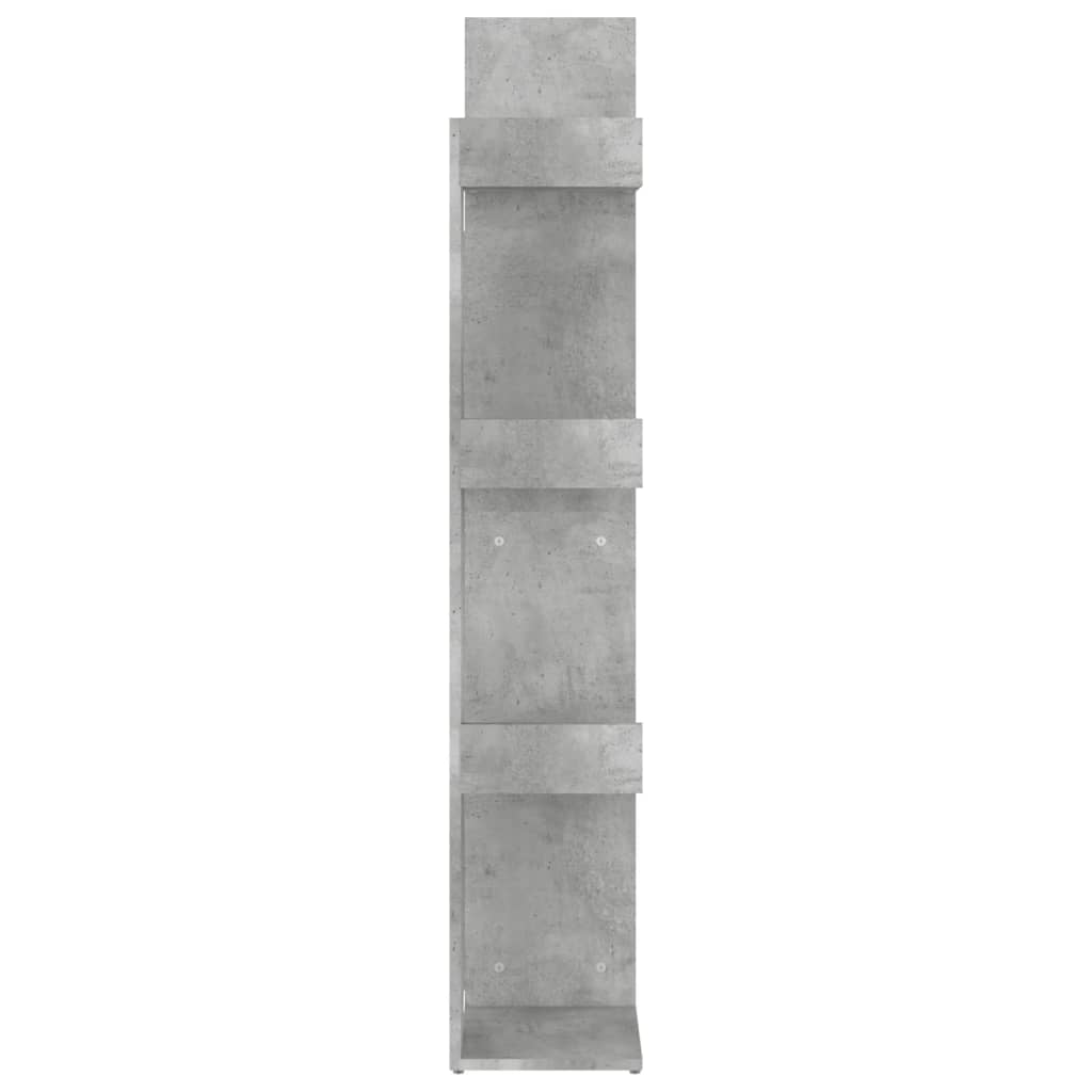 vidaXL Bibliothèque gris béton 48x25,5x140 cm Bois d'ingénierie