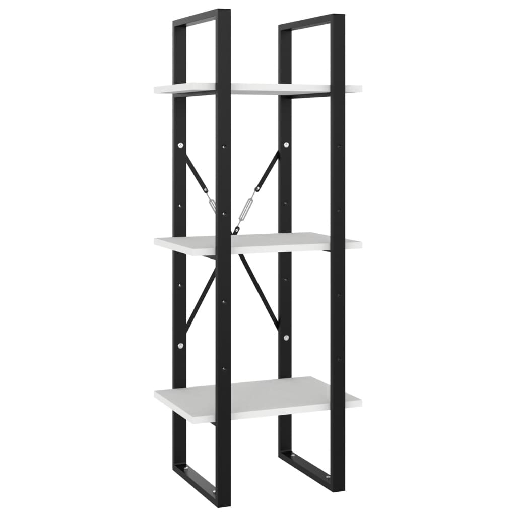 vidaXL Bibliothèque 5 étagères Blanc 40x30x175 cm Bois d'ingénierie