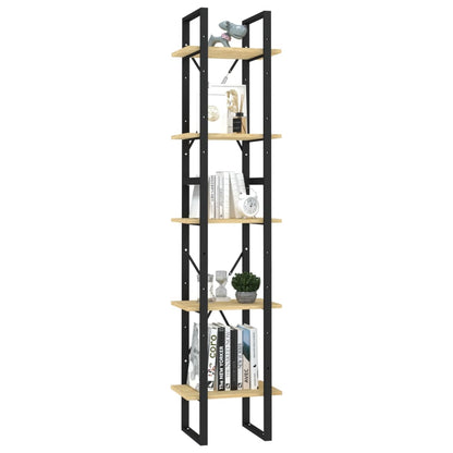 vidaXL Bücherregal 5 Fächer 40x30x175 cm Massivholz Kiefer