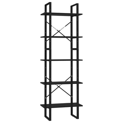 vidaXL Bücherregal 5 Fächer Weiß 60x30x175 cm Holzwerkstoff