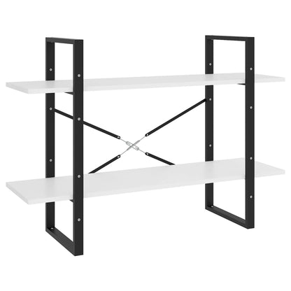 vidaXL Bibliothèque 5 étagères Blanc 100x30x175 cm Bois d'ingénierie