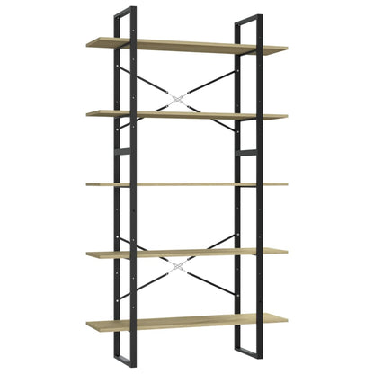 vidaXL Bibliothèque à 5 niveaux chêne Sonoma 100x30x175 cm Aggloméré