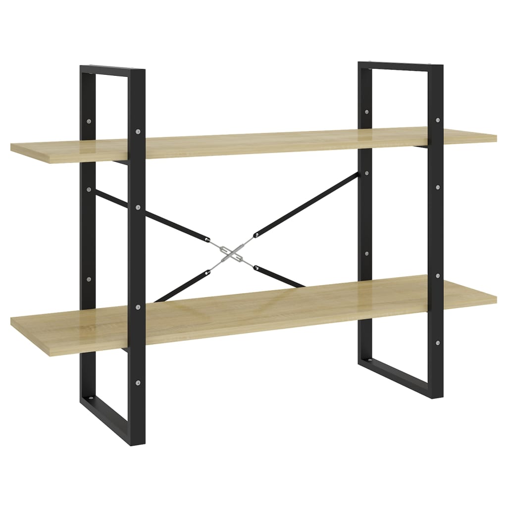 vidaXL Bibliothèque à 5 niveaux chêne Sonoma 100x30x175 cm Aggloméré