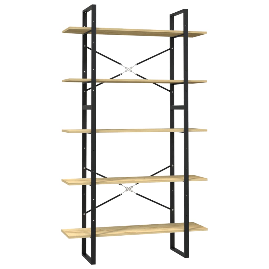 vidaXL Bibliothèque 5 niveaux 100x30x175 cm Bois de pin massif