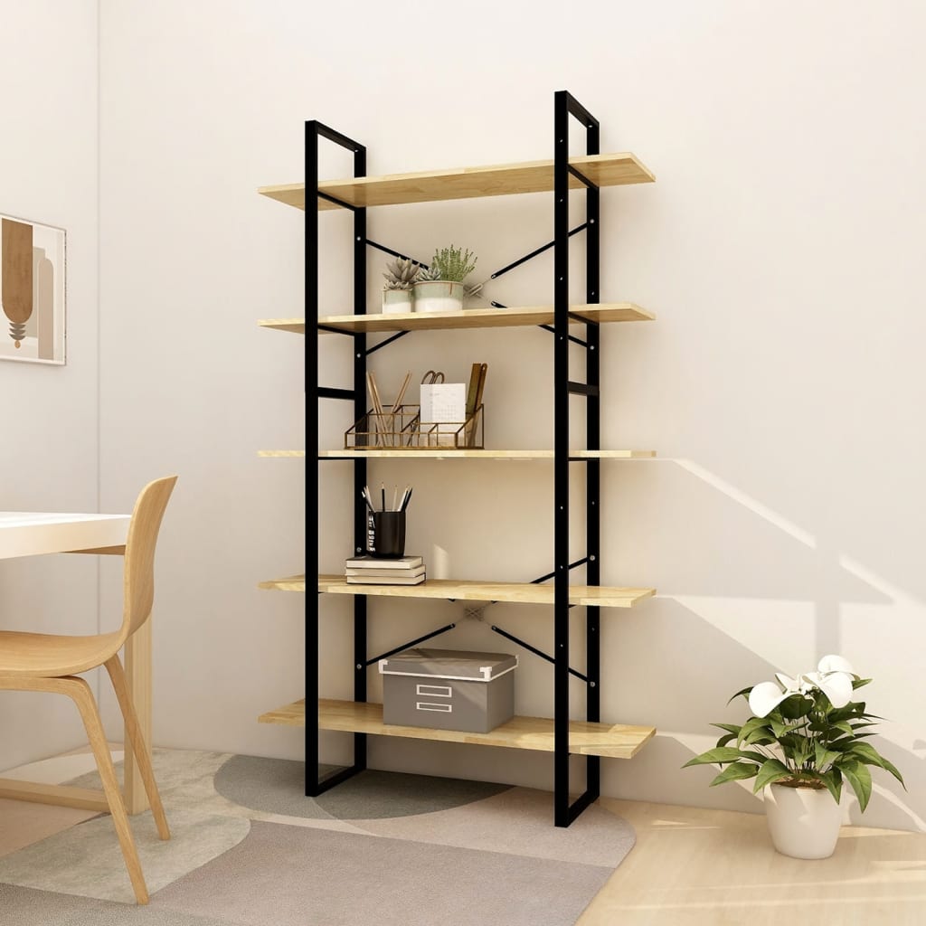 vidaXL Bibliothèque 5 niveaux 100x30x175 cm Bois de pin massif