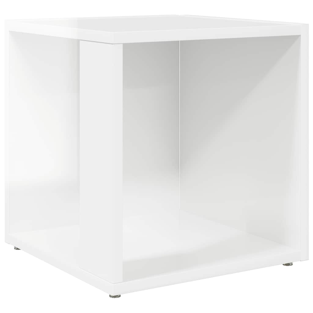 vidaXL Beistelltisch Hochglanz-Weiß 33x33x34,5 cm Holzwerkstoff