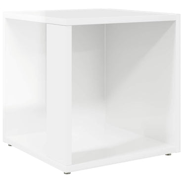 vidaXL Beistelltisch Hochglanz-Weiß 33x33x34,5 cm Holzwerkstoff