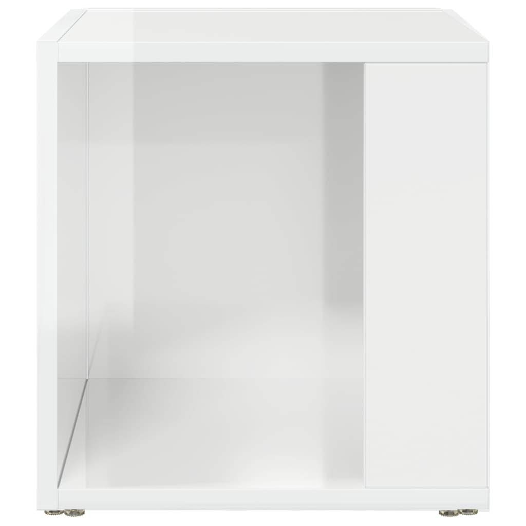 vidaXL Beistelltisch Hochglanz-Weiß 33x33x34,5 cm Holzwerkstoff