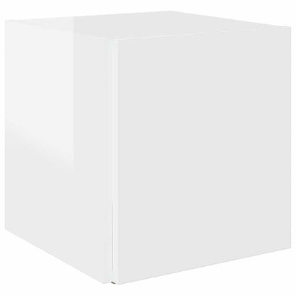 vidaXL Beistelltisch Hochglanz-Weiß 33x33x34,5 cm Holzwerkstoff