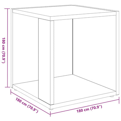 vidaXL Beistelltisch Hochglanz-Weiß 33x33x34,5 cm Holzwerkstoff