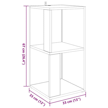 vidaXL Eckregal Sonoma-Eiche 33x33x67 cm Holzwerkstoff