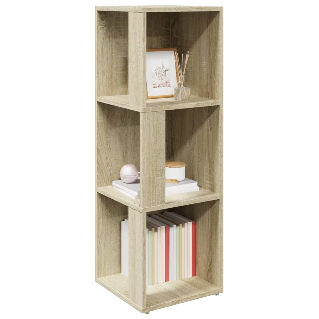 vidaXL Eckregal Sonoma-Eiche 33x33x100 cm Holzwerkstoff