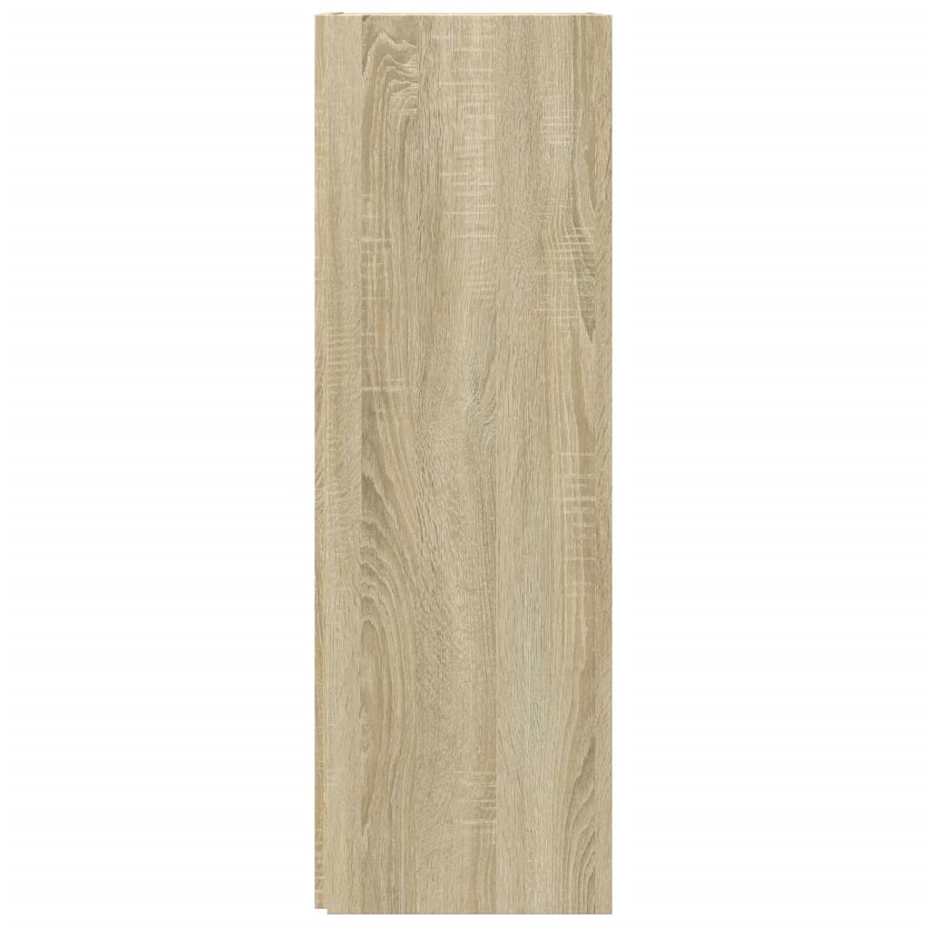 vidaXL Eckregal Sonoma-Eiche 33x33x100 cm Holzwerkstoff