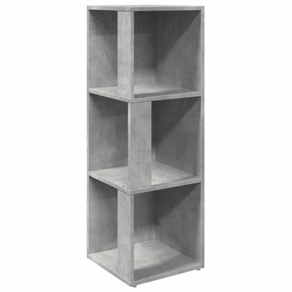 vidaXL Eckregal Betongrau 33x33x100 cm Holzwerkstoff